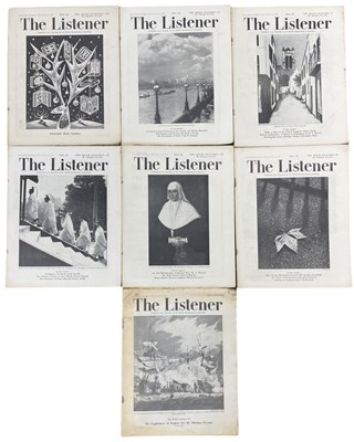 Lot 1142 - Seven copies of THE LISTENER: Nos 1390 - 1396,...