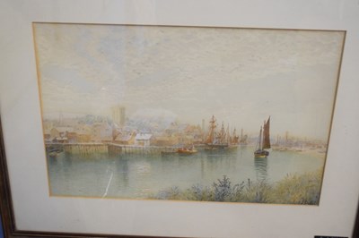 Lot 293 - E J Duval, River scene, watercolour, signed...