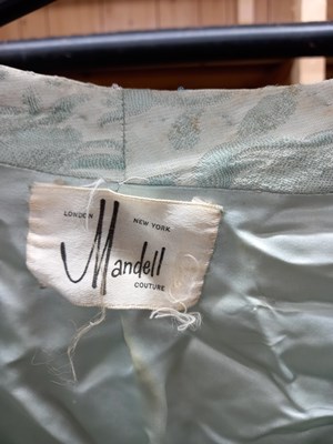 Lot 39 - A mid 20th century blue beaded shift dress and...