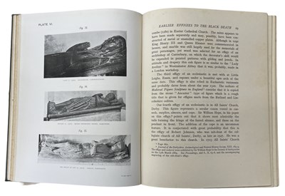Lot 43 - ALFRED C FRYER: WOODEN MONUMENTAL EFFIGIES IN...