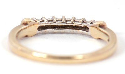 Lot 57 - A 14ct diamond ring, set with small round...