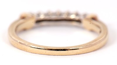Lot 57 - A 14ct diamond ring, set with small round...