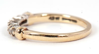 Lot 57 - A 14ct diamond ring, set with small round...