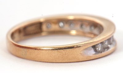Lot 60 - A 9ct diamond ring, the upper half with...
