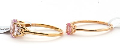 Lot 83 - Two 9ct gemset rings: to include a 9ct kunzite...