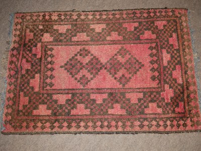 Lot 694 - Small Middle Eastern wool prayer mat,...