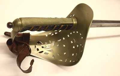 Lot 180 - GRV 1897 pattern Officers sword with Leather...