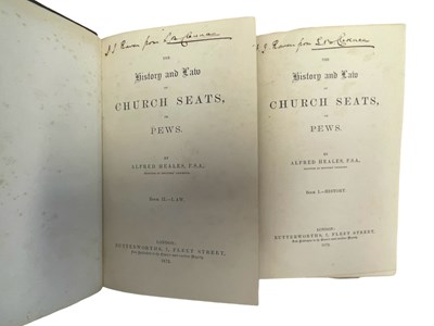 Lot 14 - ALFRED HEALES: THE HISTORY AND LAW OF CHURCH...