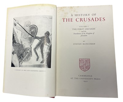 Lot 8 - STEVEN RUNCIMAN: A HISTORY OF THE CRUSADES in...