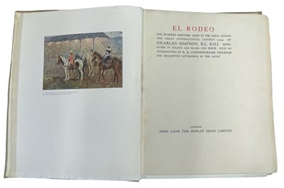 Lot 82 - CHARLES SIMPSON: EL RODEO - ONE HUNDRED...