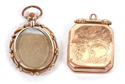 Lot 304 - Two unmarked pendants: to include an unmarked...