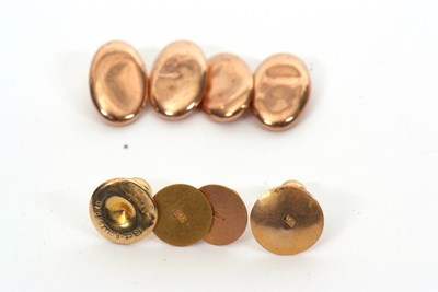 Lot 278 - A quantity of gold cufflinks and studs: to...