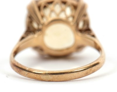 Lot 36 - A 9ct citrine ring, the round faceted citirine,...