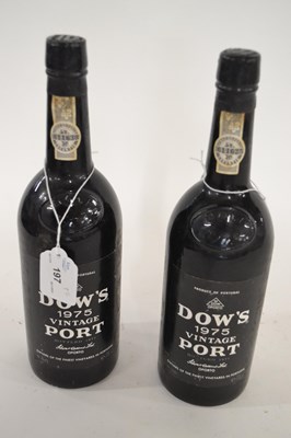 Lot 494 - Port: Dow's 1975 Vintage Port (bottled 1977),...