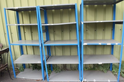 Lot 1147 - Metal garage racking