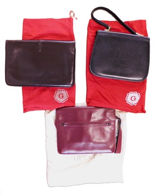 Lot 131 - Three vintage Gucci bags: to include a...