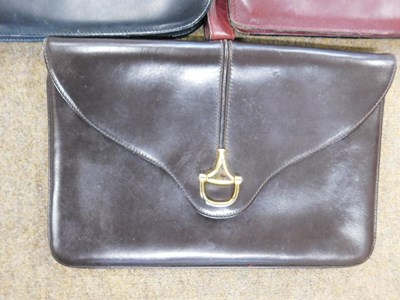 Lot 131 - Three vintage Gucci bags: to include a...