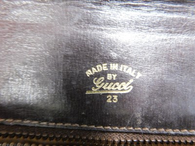 Lot 131 - Three vintage Gucci bags: to include a...