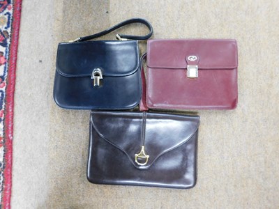 Lot 131 - Three vintage Gucci bags: to include a...