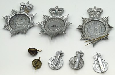 Lot 89 - 20th century ERII police cap badges and Shako...