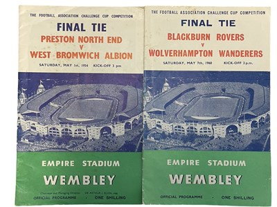 Lot 167 - A pair of vintage football programmes, to...