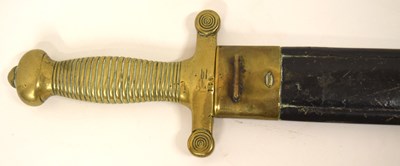 Lot 203 - French 1831 pattern artillery short sword with...