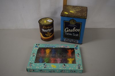 Lot 220 - Two vintage tins together with vintage Disney...