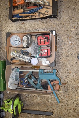 Lot 1103 - Two boxes of various garage clearance items to...