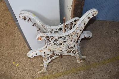 Lot 1132 - Two cast iron bench ends