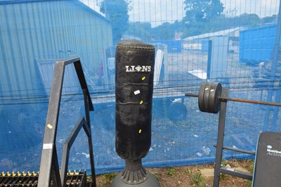 Lot 1142 - A freestanding Lions punch bag