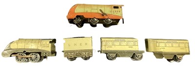 Lot 139 - A pair of tinplate Mettoy/Wells Brimtoy...