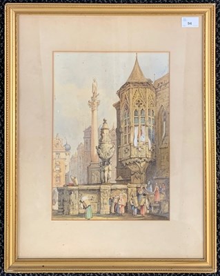 Lot 84 - In the manner of Samuel Prout (1785-1852),...
