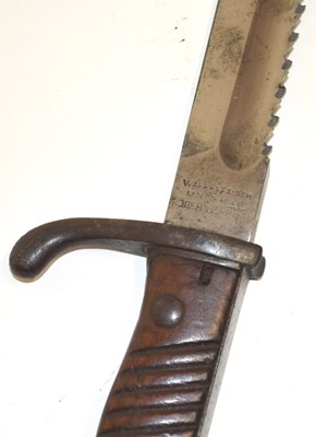 Lot 202 - First World War Imperial German 1898/05 model...