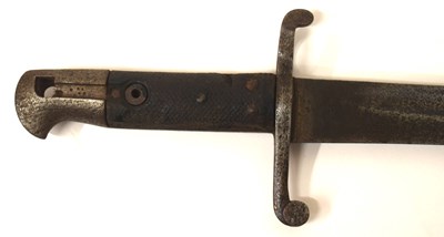 Lot 196 - 1856 pattern yatagan blade sword bayonet (A/F)