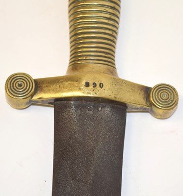 Lot 205 - 1831 pattern French Artillery Gladius short...