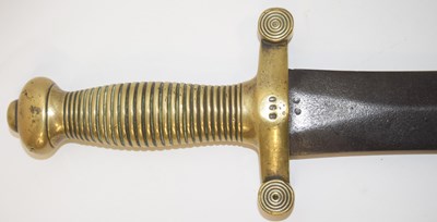 Lot 205 - 1831 pattern French Artillery Gladius short...