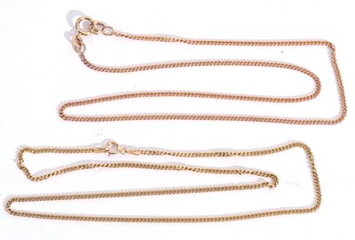 Lot 148 - Mixed Lot: 9ct gold flattened curb link...