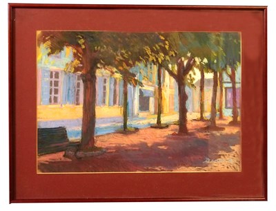 Lot 74 - David Napp (British, b.1964), A street scene...