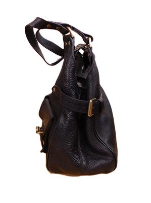 Lot 133 - A Mulberry handbag, the black leather bag with...