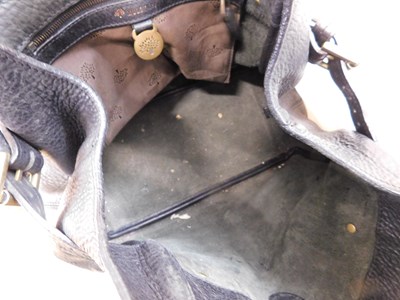 Lot 133 - A Mulberry handbag, the black leather bag with...