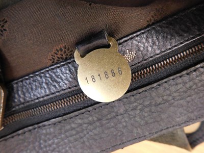 Lot 133 - A Mulberry handbag, the black leather bag with...