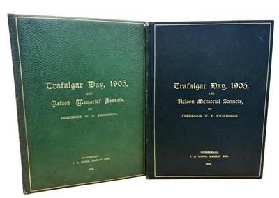 Lot 467 - FREDERICK W P SWINBORNE: TRAFALGAR DAY, 1905,...