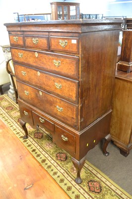 Lot 509 - An 18th Century and later walnut veneered...