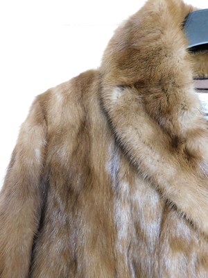 Lot 96 - A lady's full length fur coat, with two hook...