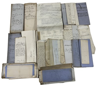 Lot 794 - ONE BOX: Various vellum and paper documents,...