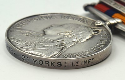 Lot 10 - Victorian Queens South Africa Medal impressed...