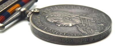 Lot 14 - Victorian Queens South Africa Medal impressed...