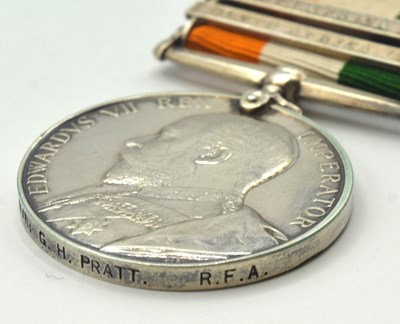 Lot 19 - ERVII Kings South Africa Medal with South...