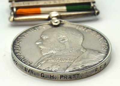 Lot 19 - ERVII Kings South Africa Medal with South...