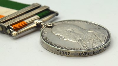 Lot 19 - ERVII Kings South Africa Medal with South...